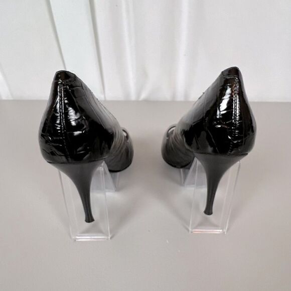 LAUREN RALPH LAUREN WOMENS HEELS BLACK SIZE 6 1/2m - Picture 4 of 7